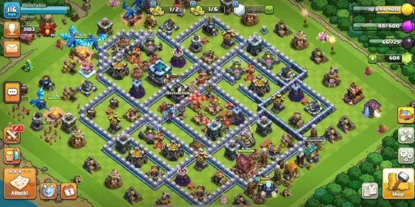 COC230 Semi Max TH13 | BK 61 AQ 43 Minion Prince 40 Warden 23 | Builder Hall 8 | 608 Gems | Strong Equipment 